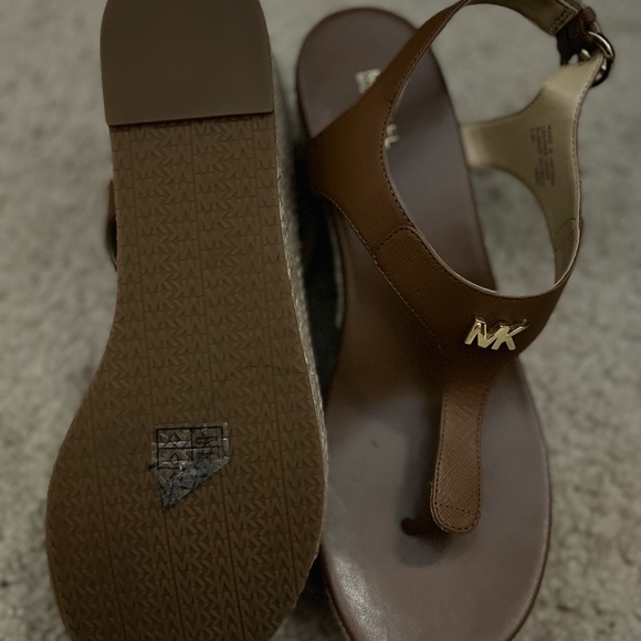 Michael Kors Espadrilles Sandals-Black pair and Tan pair. Only worn a few times. - Picture 6 of 8